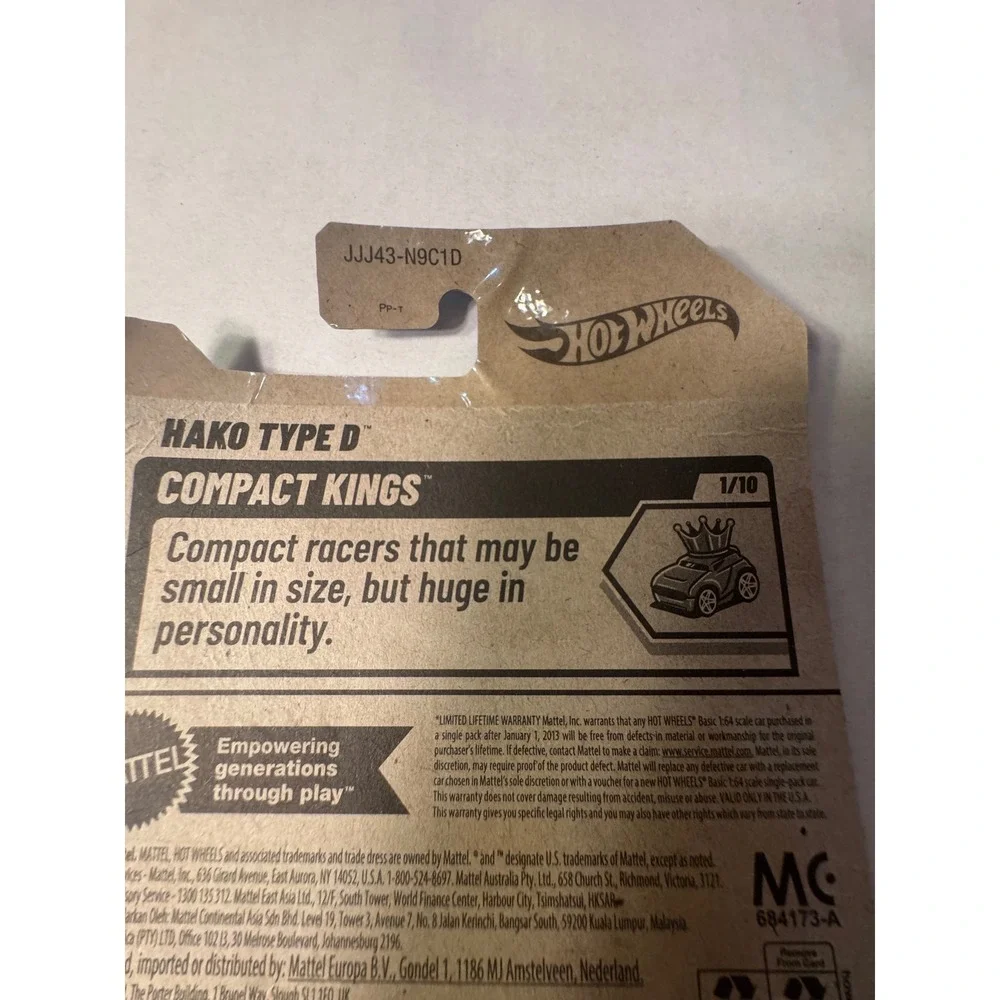 Hot Wheels Hako Type D Sage Green Compact Kings 1/10 78/250 Mattel 2025 L2593